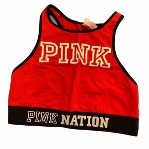 PINK Victorias Secret Exercise Jog Bra Red XS